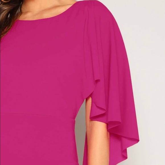 ‼️CLOSET CLEAN UP‼️ Fushia Cocktail Dress - Picture 4 of 4